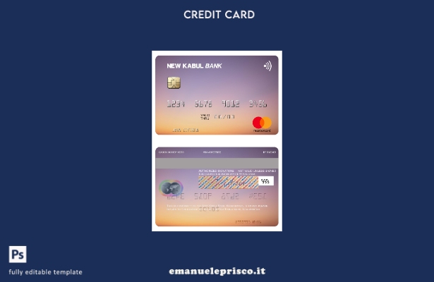 stile verificato Modello mastercard Afghanistan New Kabul Bank